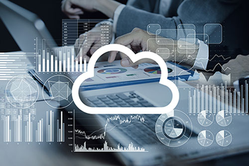 Cloud computing concept.